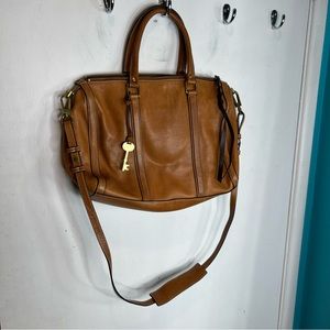 Fossil all leather crossbody great condition